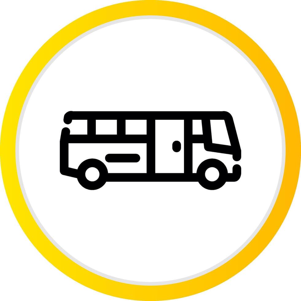 School Bus Creative Icon Design vector