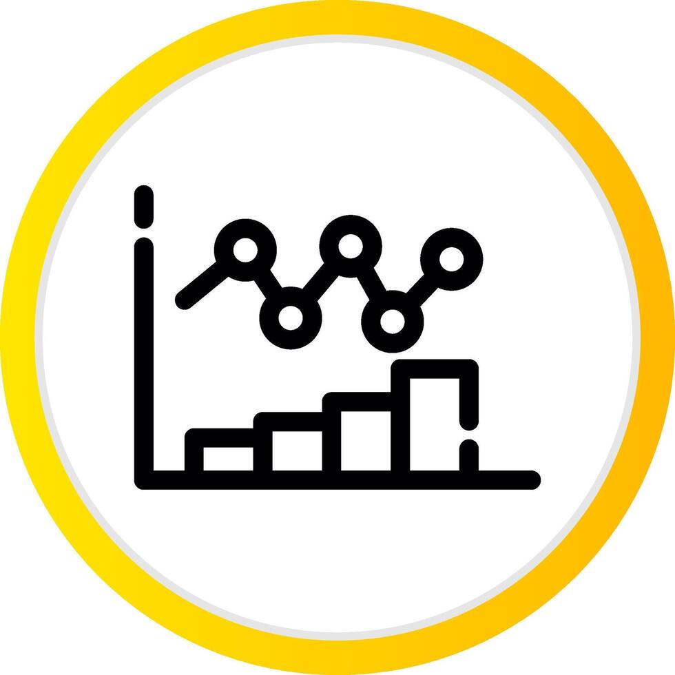 Bar Chart Creative Icon Design vector