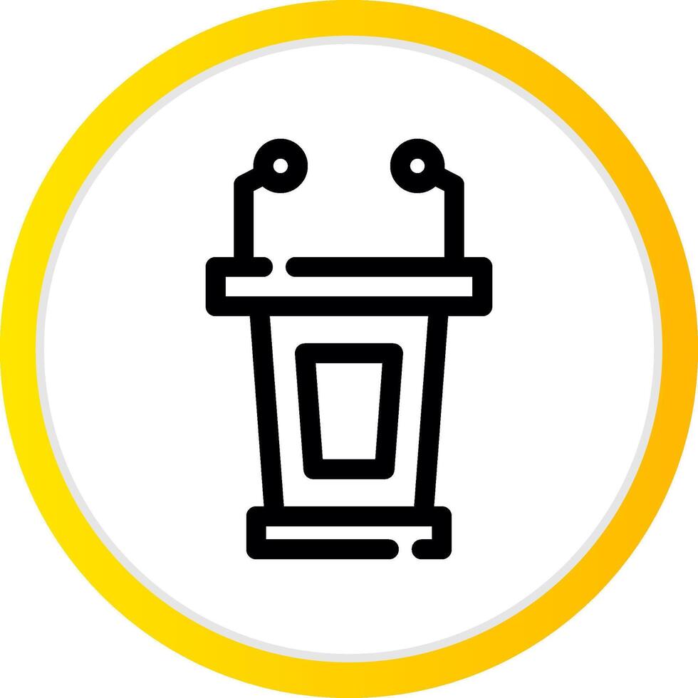 Lectern Creative Icon Design vector