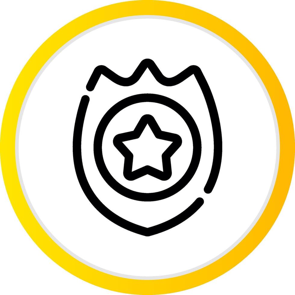 Police Badge Creative Icon Design vector