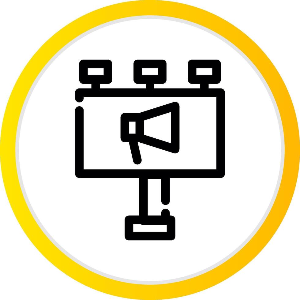 Billboard Creative Icon Design vector