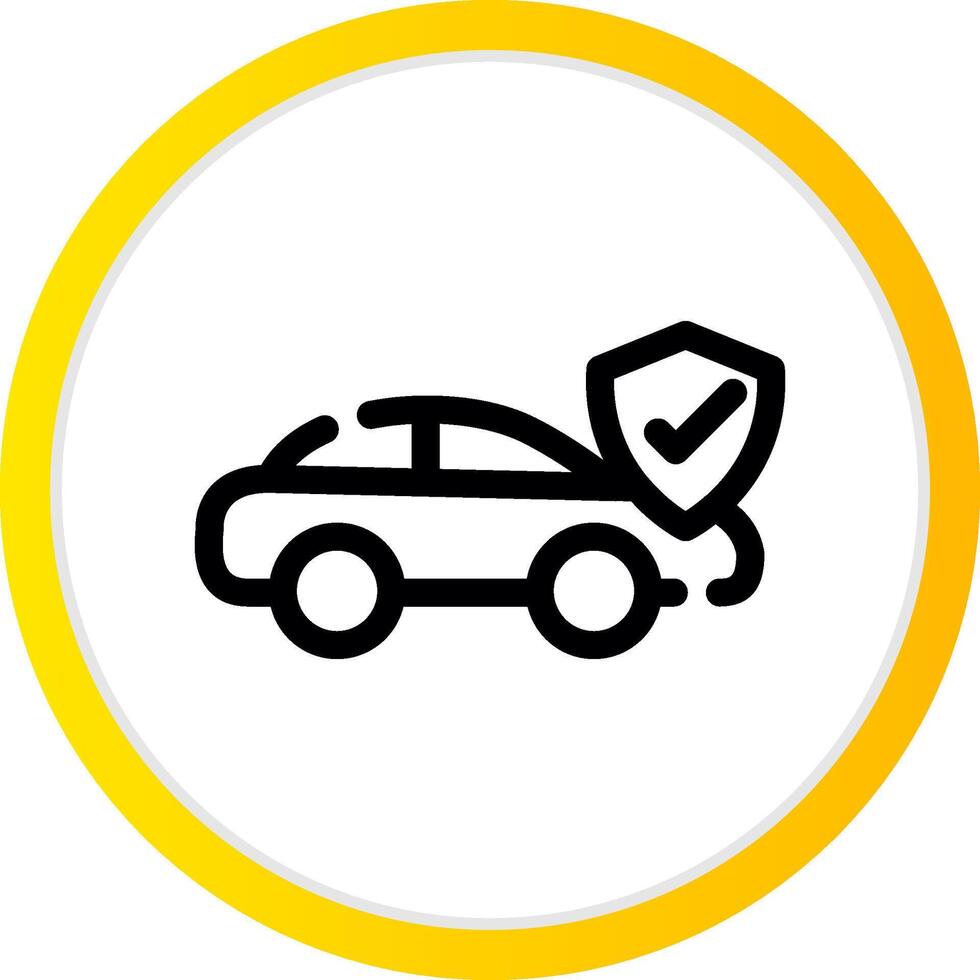 Car Insurance Creative Icon Design vector