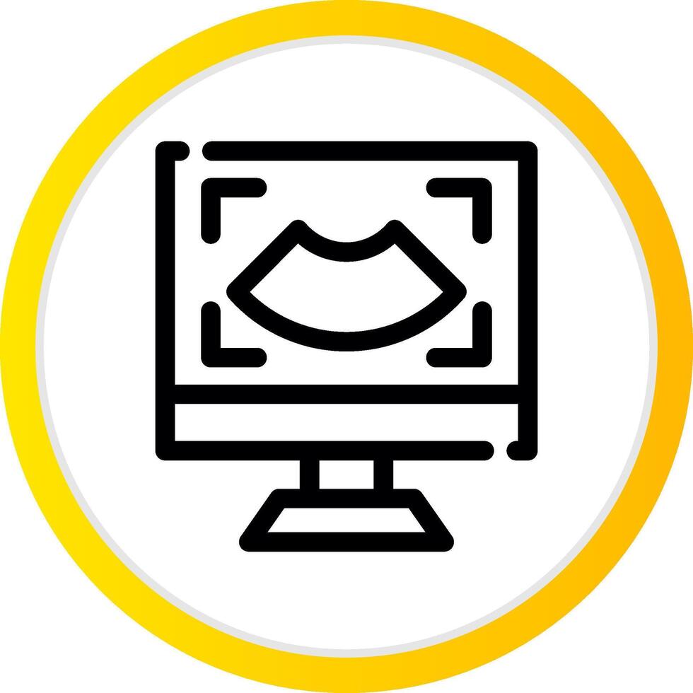 Ultrasound Creative Icon Design vector