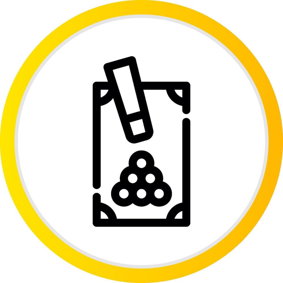 Snooker Creative Icon Design vector