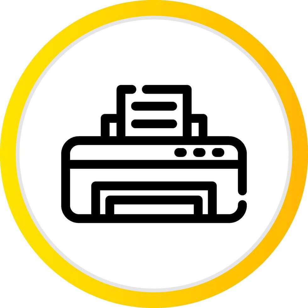 Printer Creative Icon Design vector