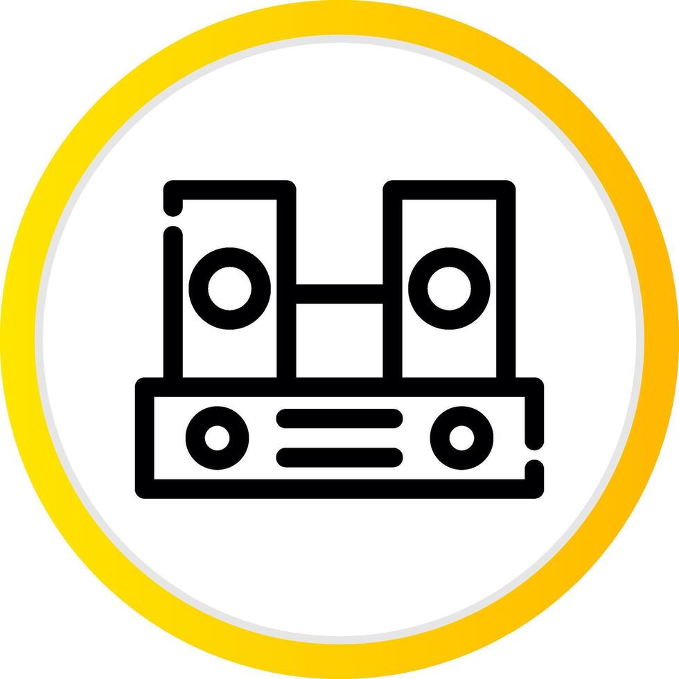 diseño de icono creativo de altavoces vector