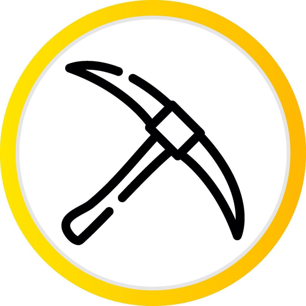 Pickaxe Creative Icon Design vector