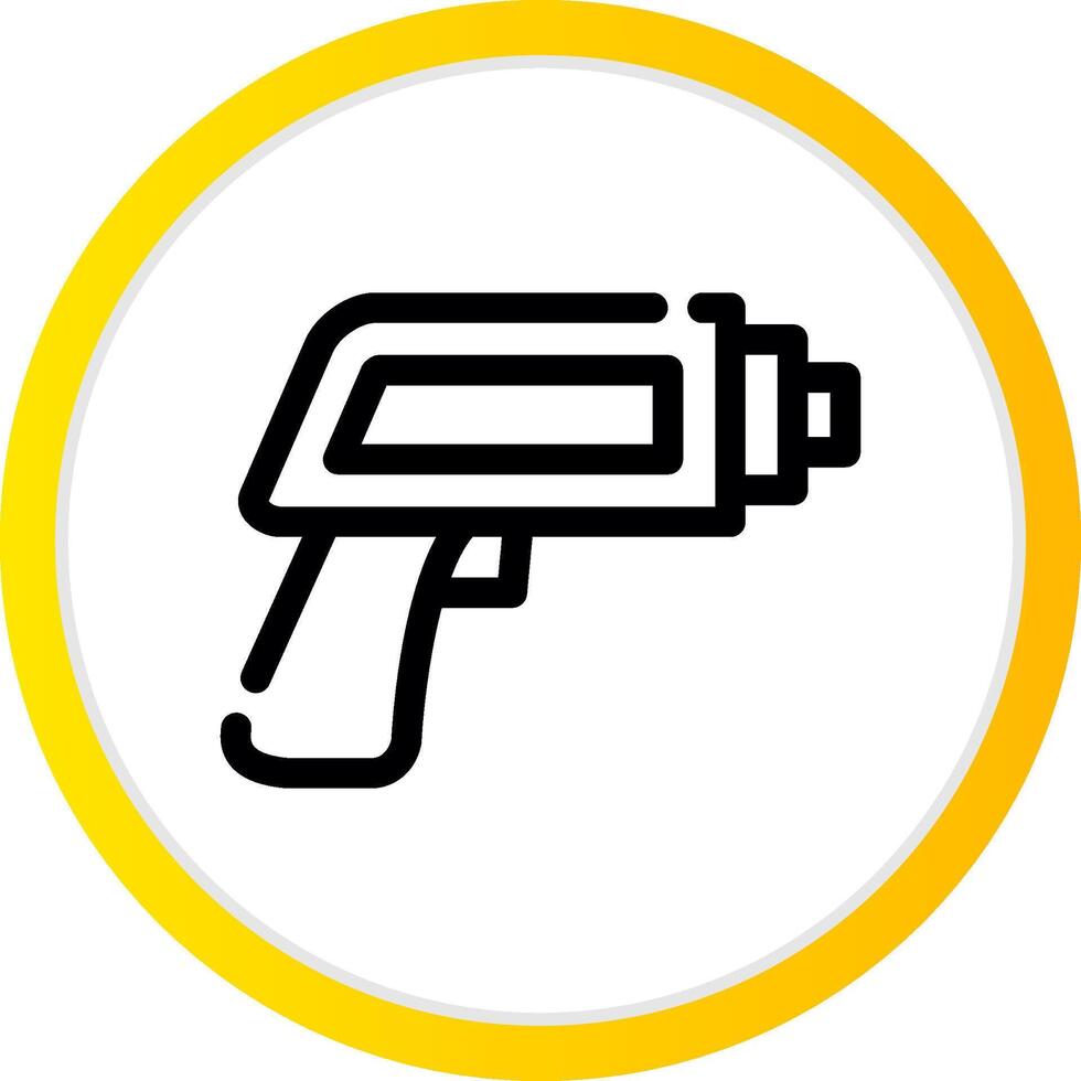 Thermometer Gun Creative Icon Design vector