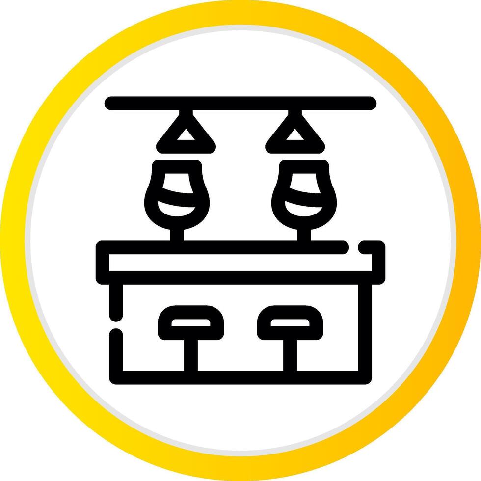 Bar Counter Creative Icon Design vector