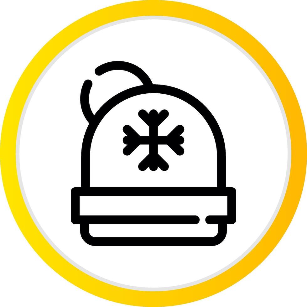 diseño de icono creativo de gorro vector