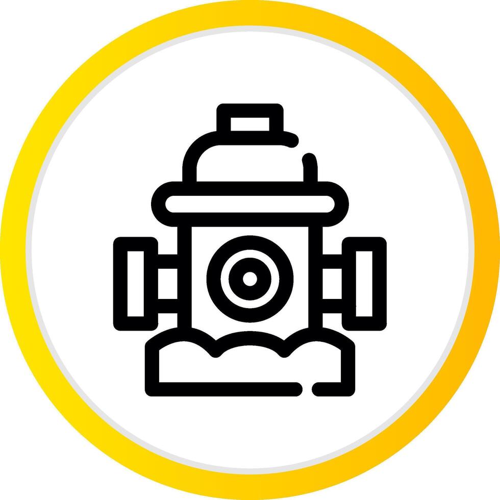 Fire Hydrant Creative Icon Design vector