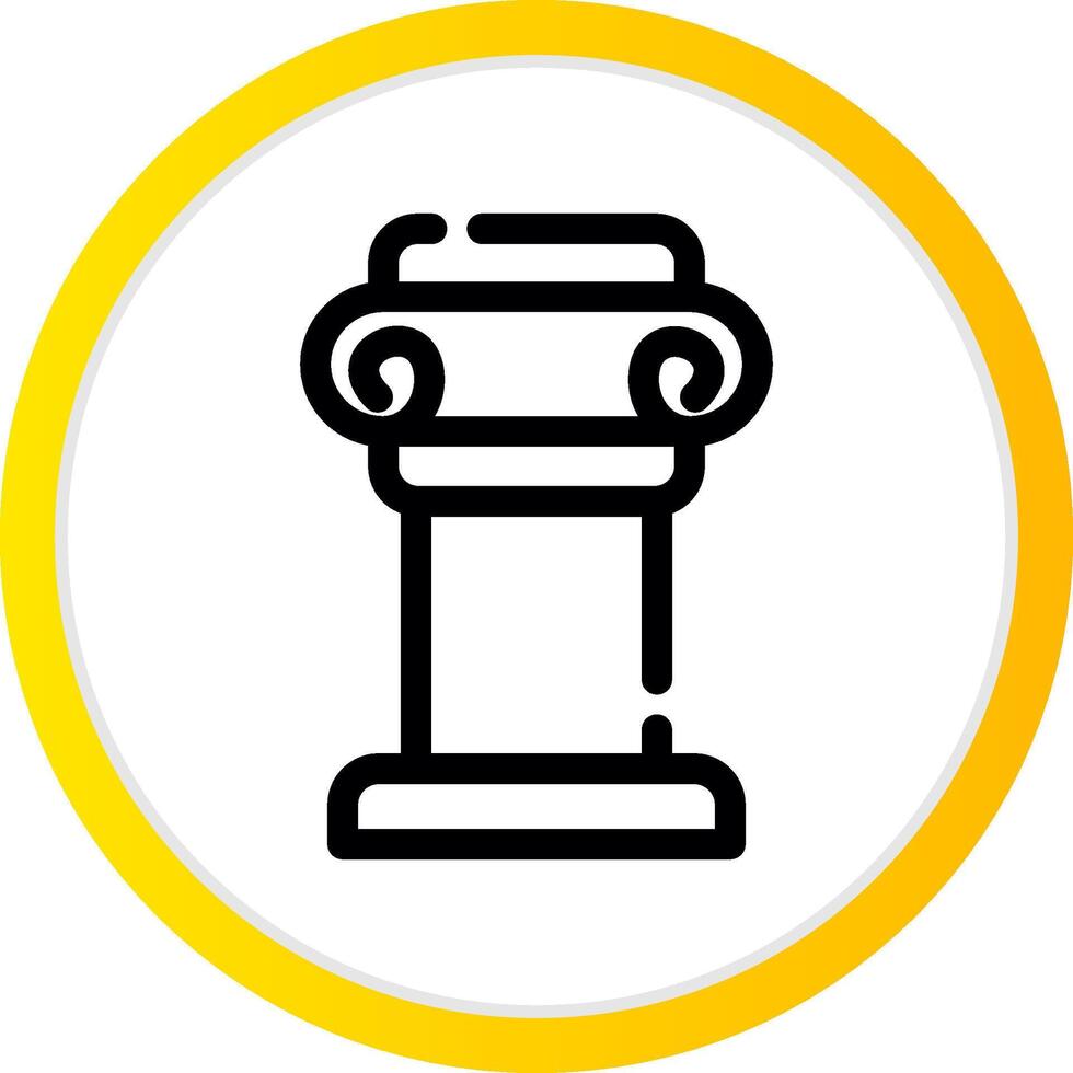 Pillar Creative Icon Design vector