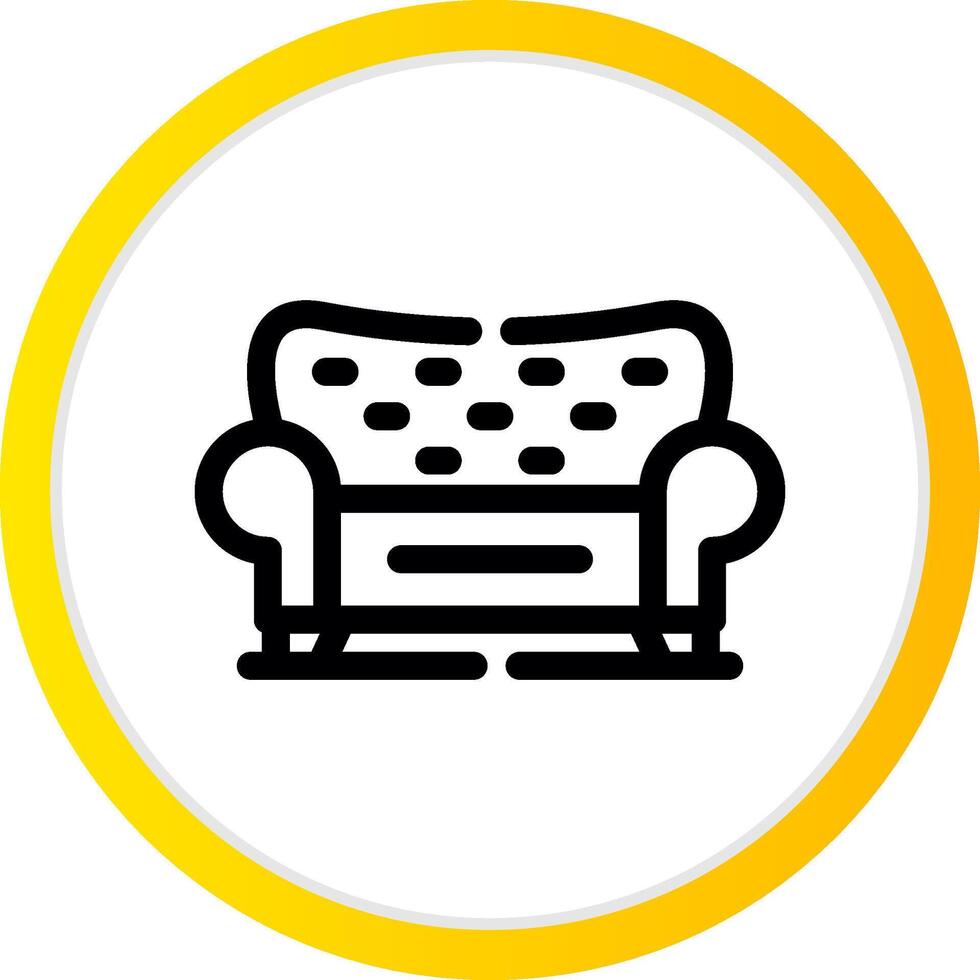 Sofa Creative Icon Design vector