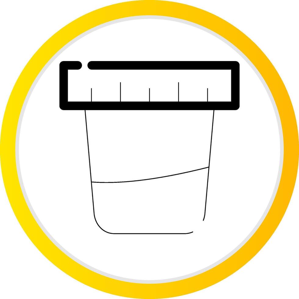 Urine Test Creative Icon Design vector
