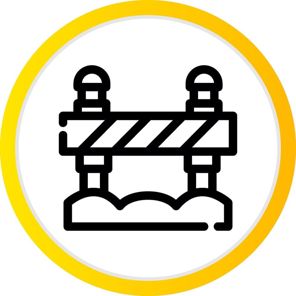 Road Block Creative Icon Design vector