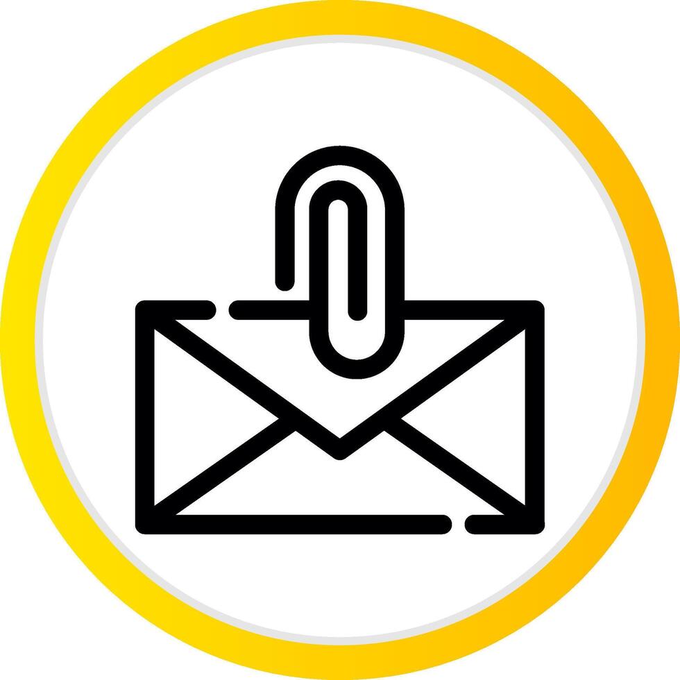 Attach File Email Creative Icon Design vector