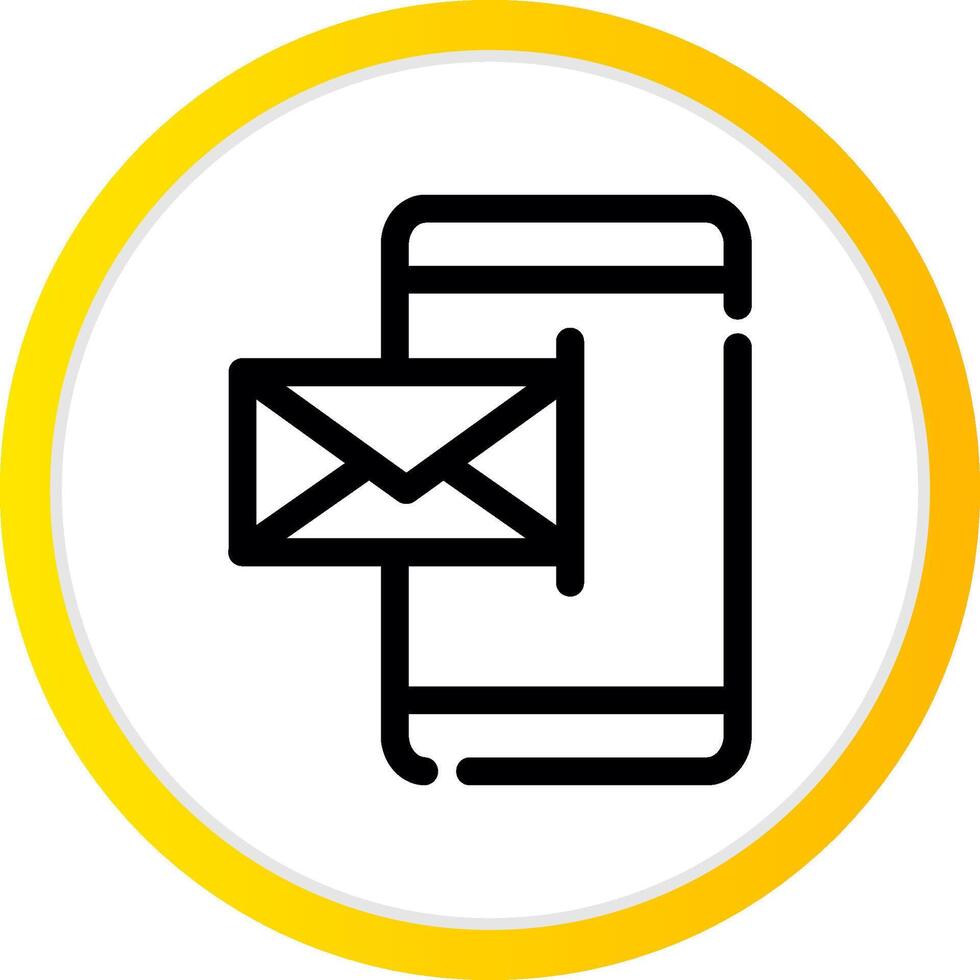 Mobile Email Creative Icon Design vector
