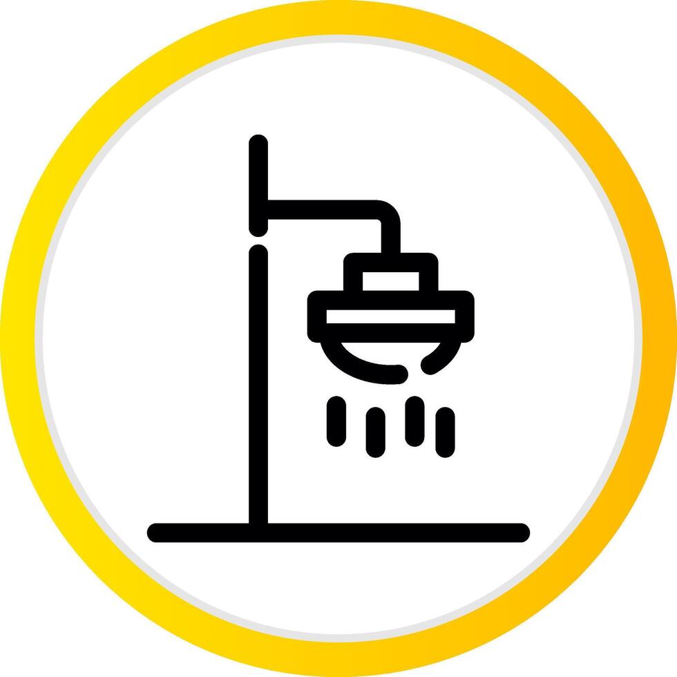 Roof Shower Creative Icon Design vector