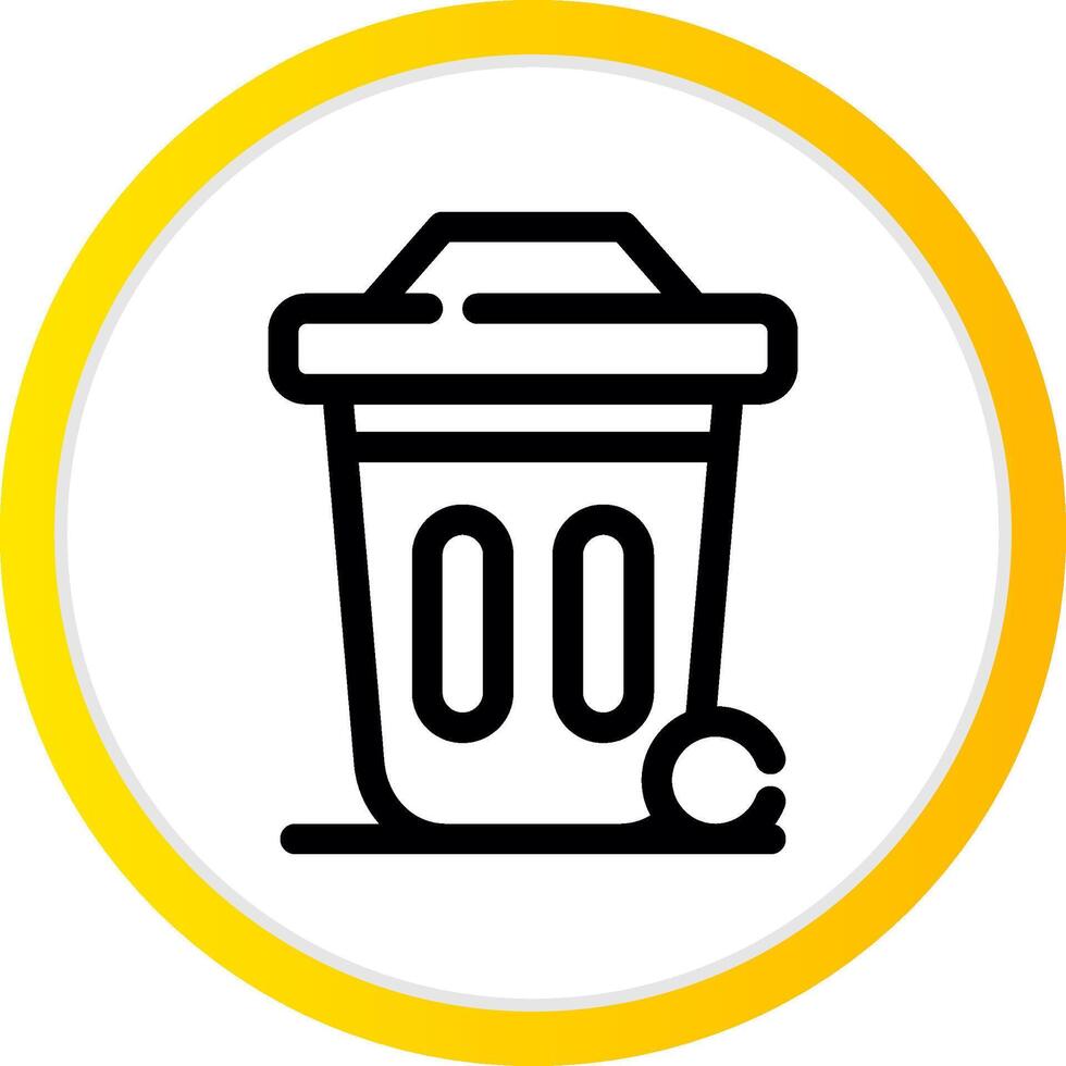 Dustbin Creative Icon Design vector