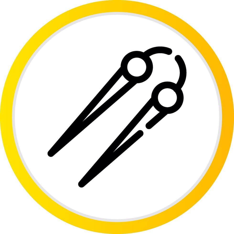Knitting Needles Creative Icon Design vector