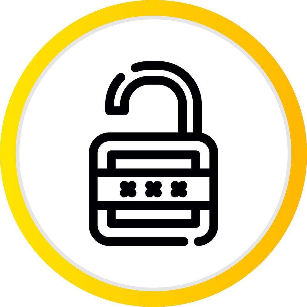 Lock Open Creative Icon Design vector