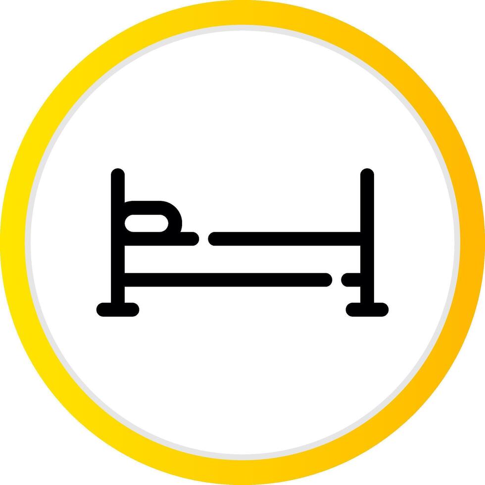 Single Bed Creative Icon Design vector