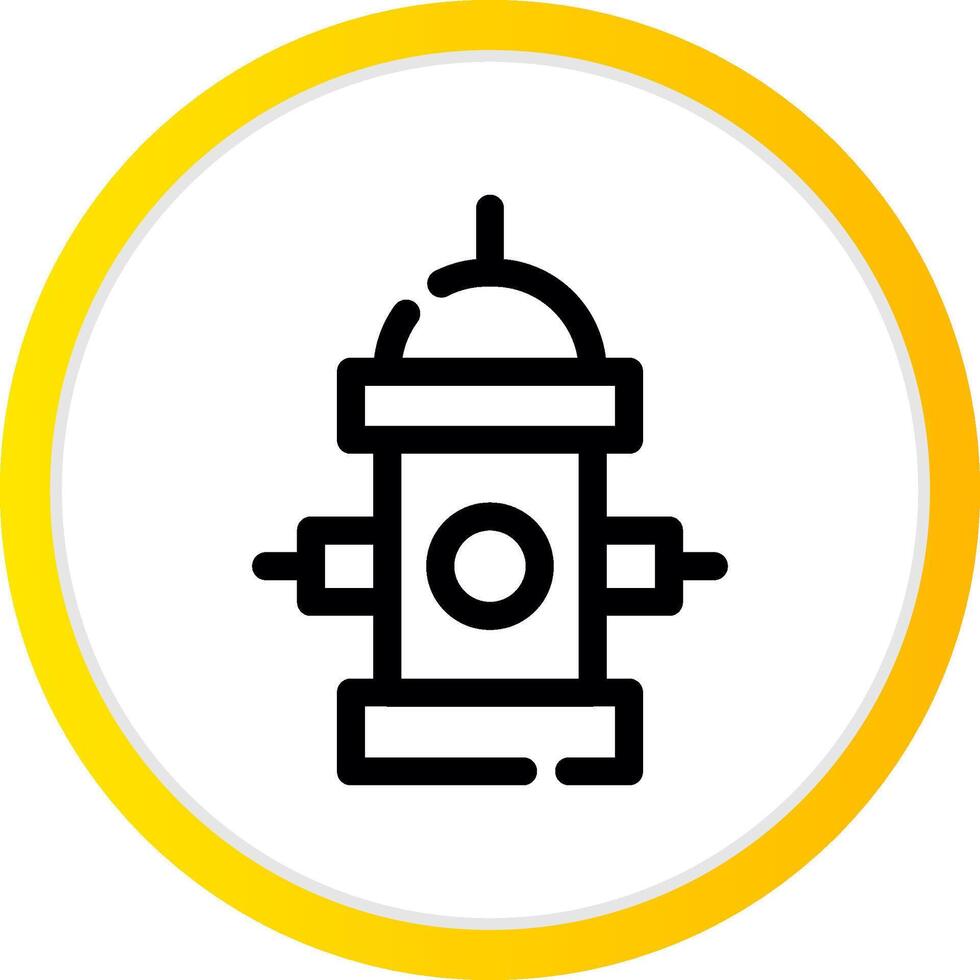 Fire Hydrant Creative Icon Design vector