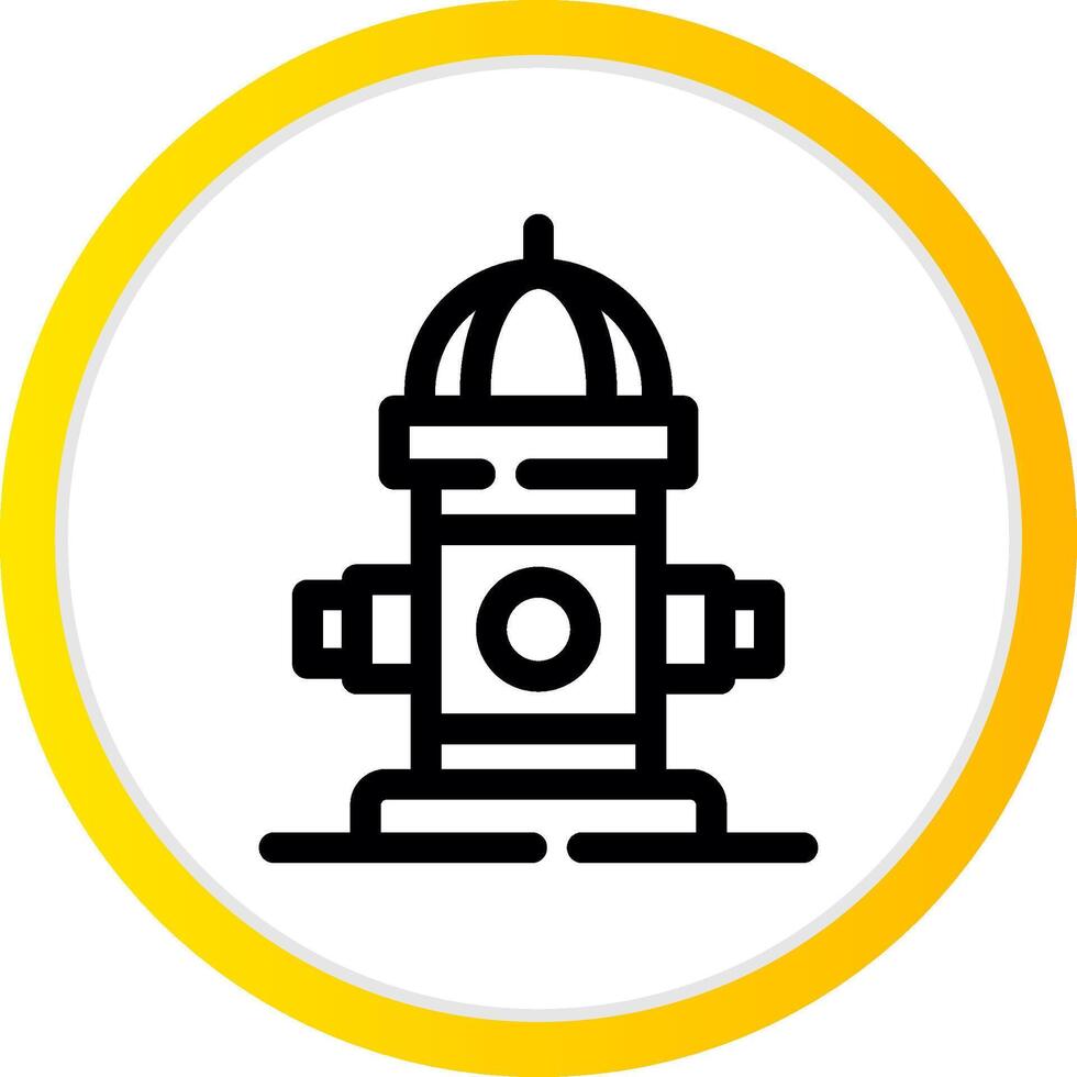Fire Hydrant Creative Icon Design vector