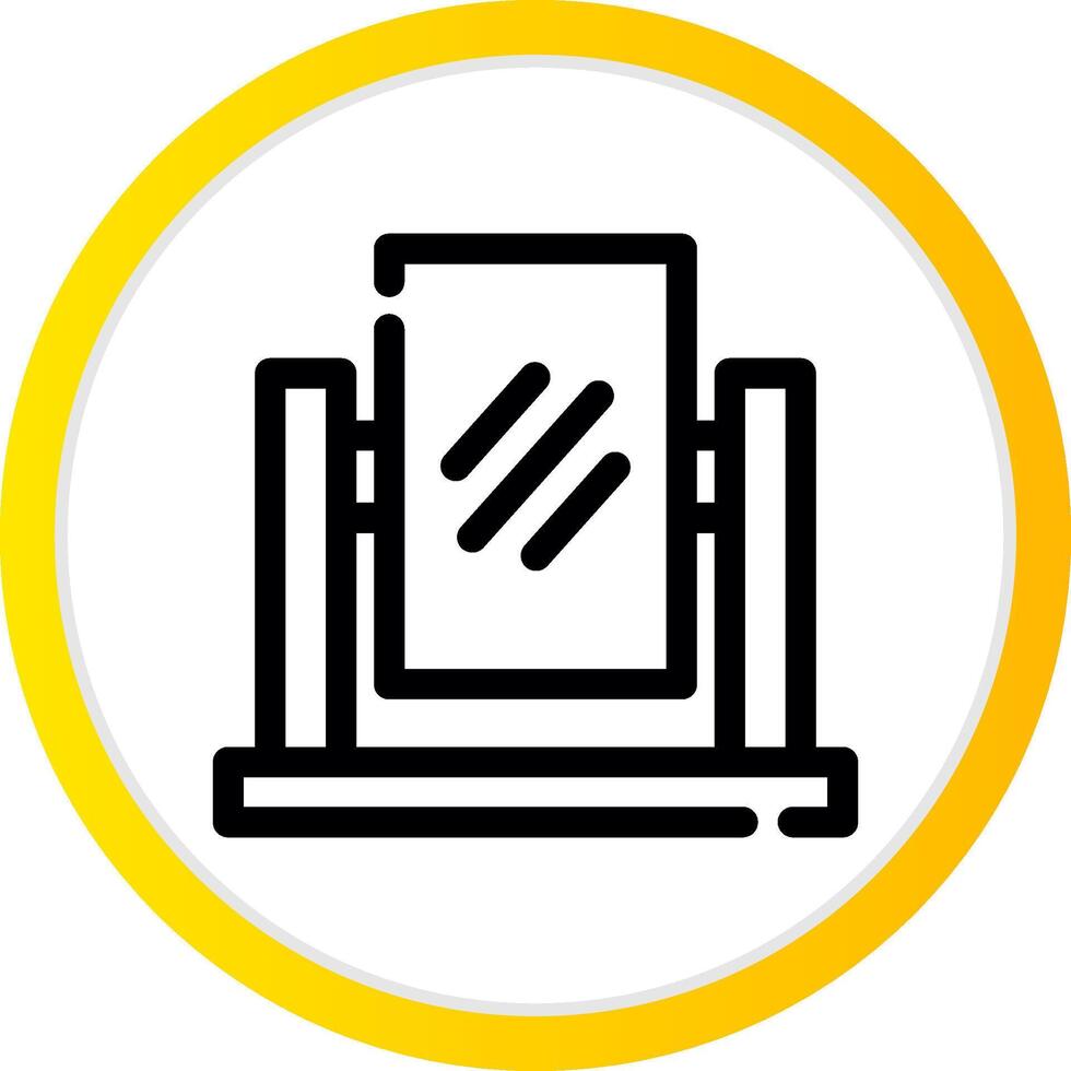 Mirror Creative Icon Design vector