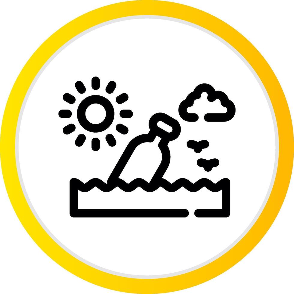 Message In A Bottle Creative Icon Design vector