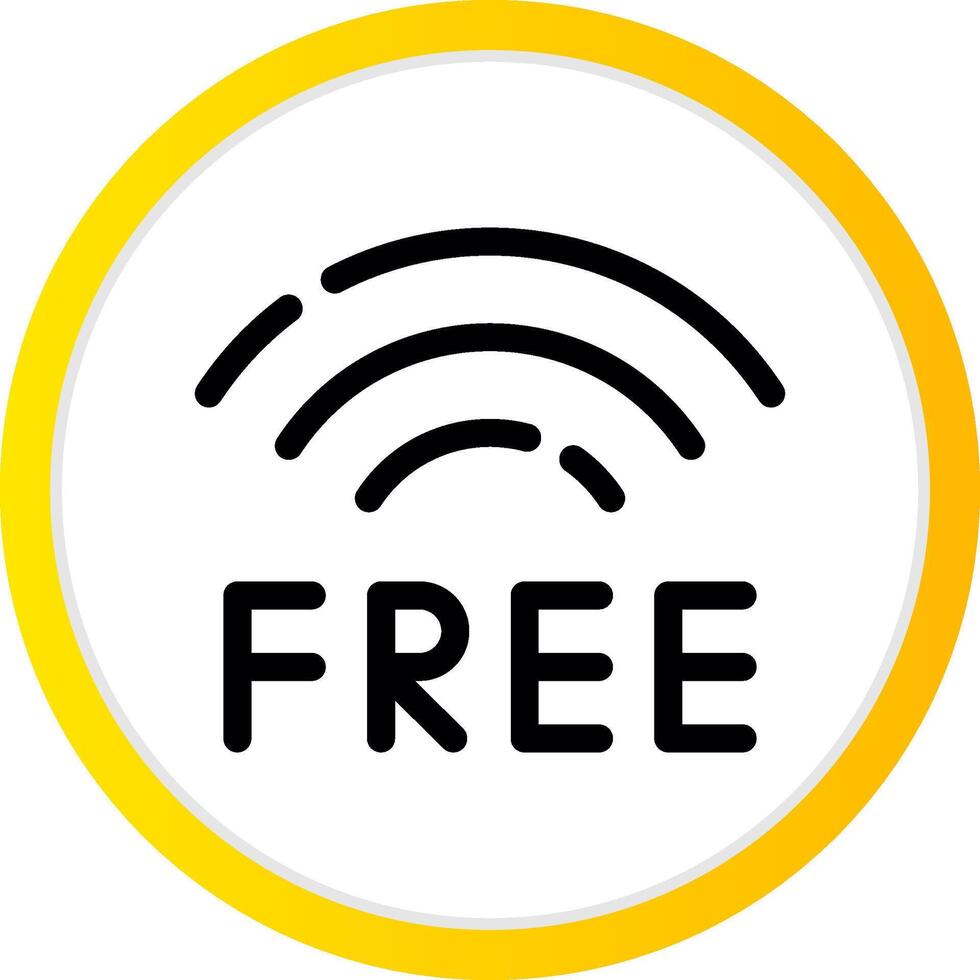 Free Wifi Creative Icon Design vector