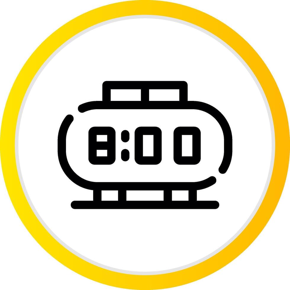 Digital Clock Creative Icon Design vector