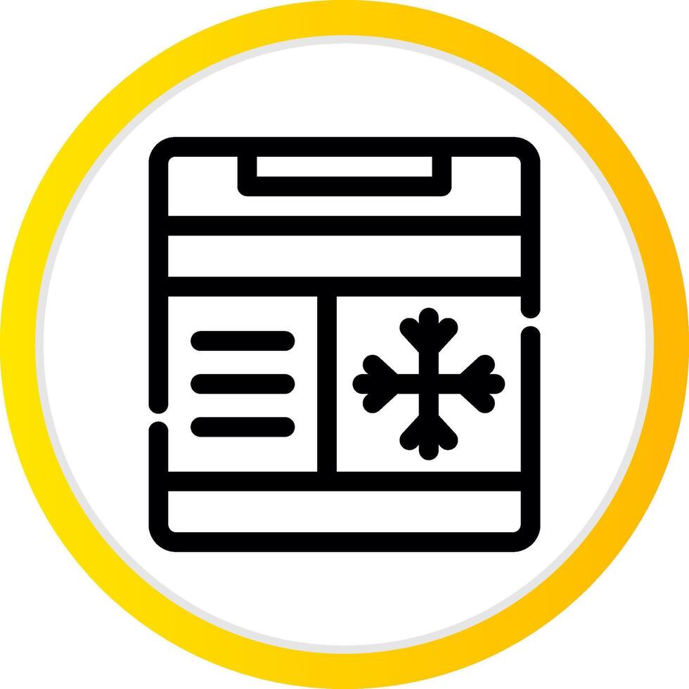 Freezer Creative Icon Design vector