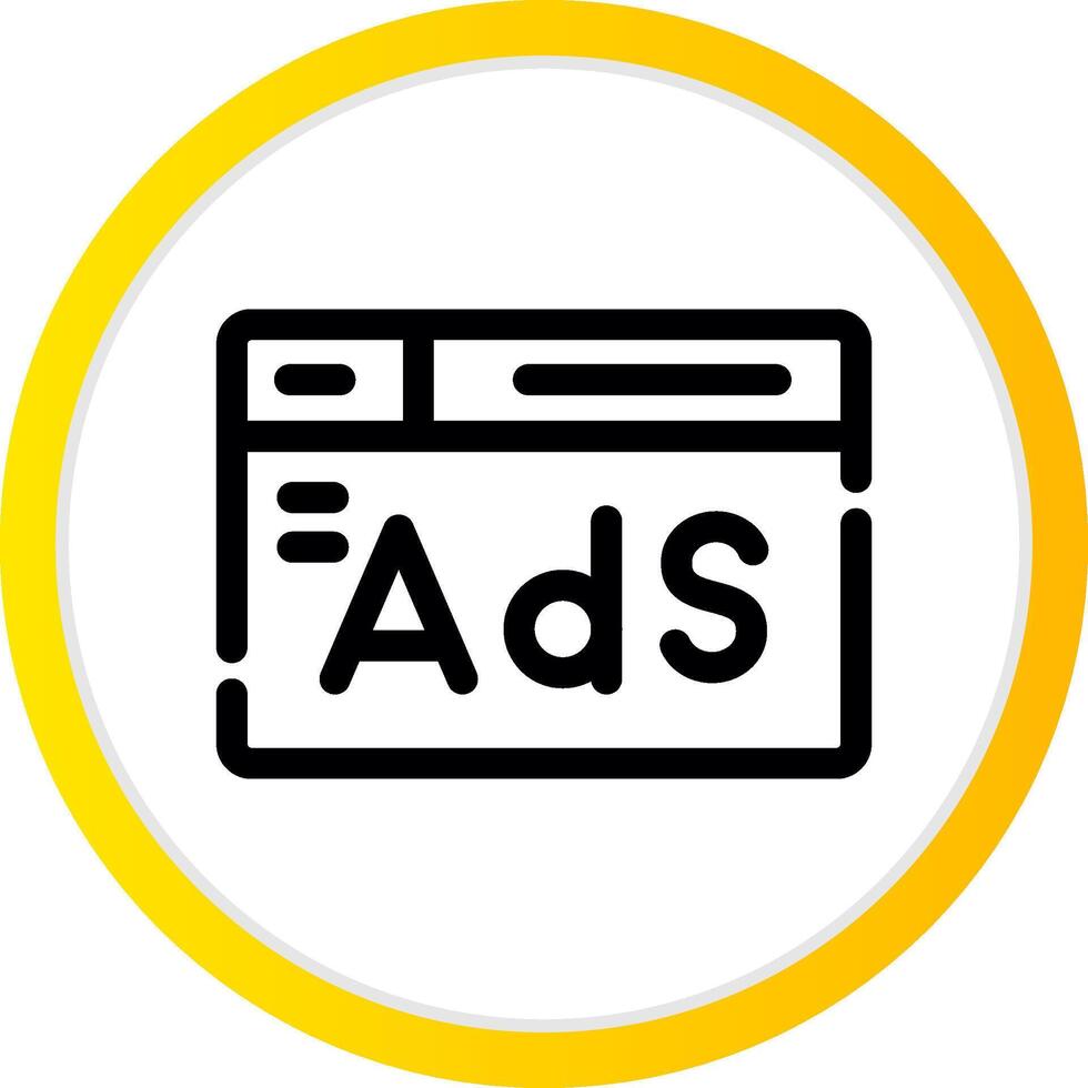 Advertising Creative Icon Design vector