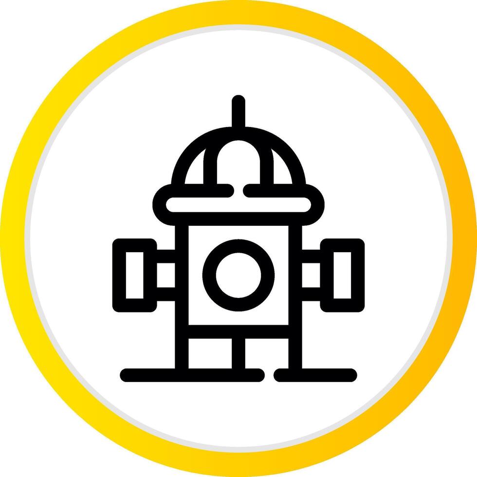 Fire Hydrant Creative Icon Design vector