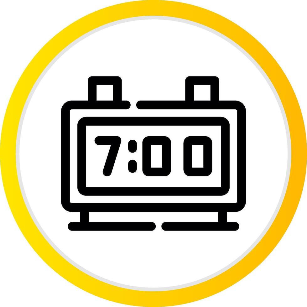 Digital Clock Creative Icon Design vector