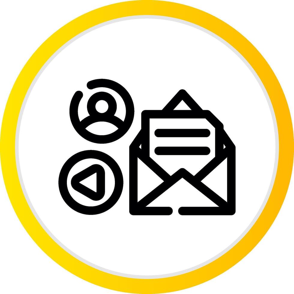 Mail Advertising Creative Icon Design vector