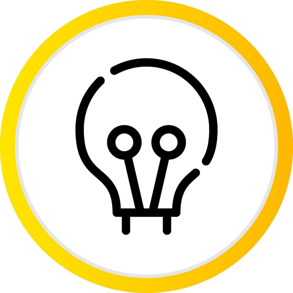 Light Bulb Creative Icon Design vector