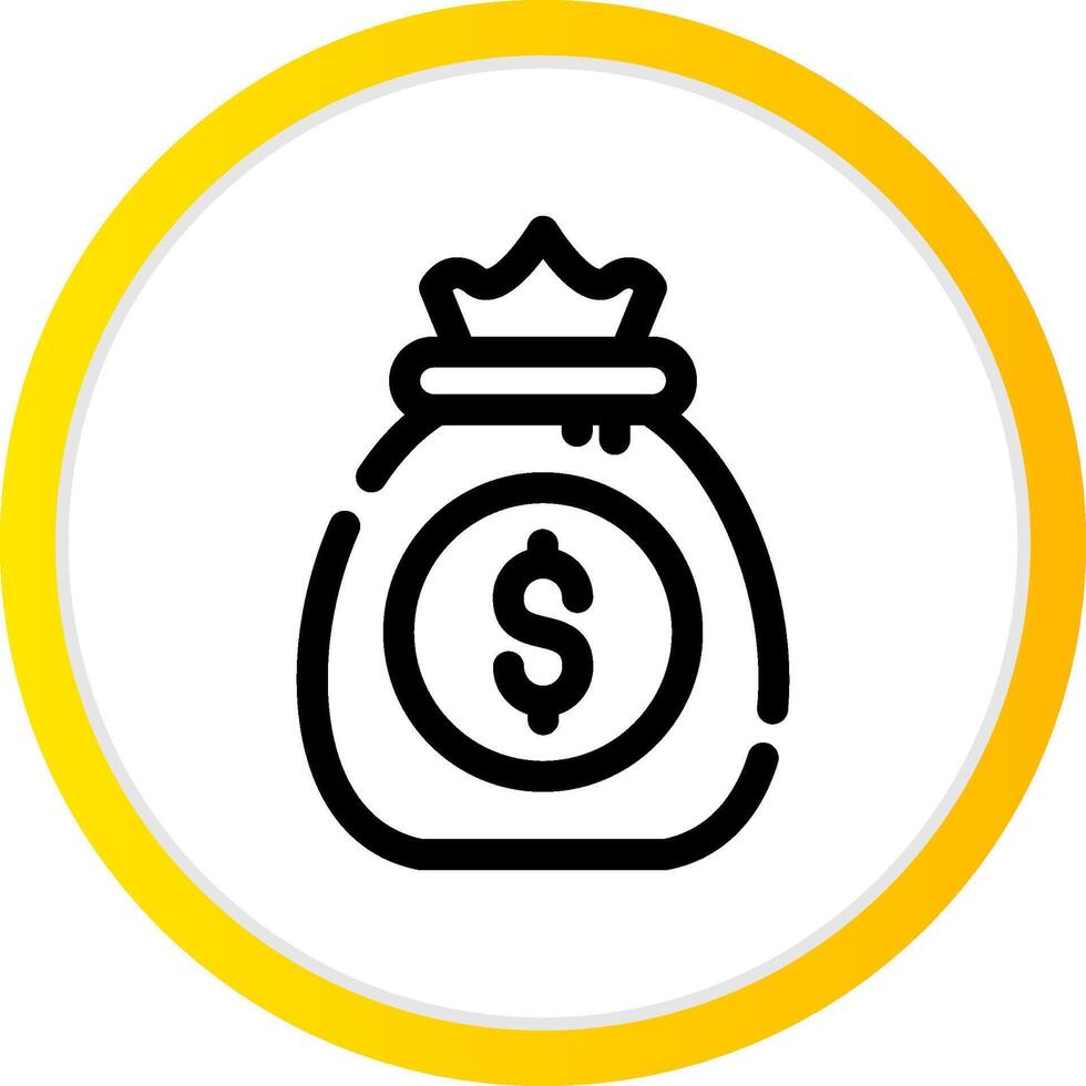 Money Bag Creative Icon Design vector