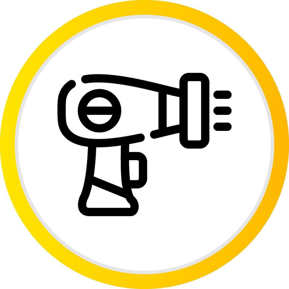 Hair Dryer Creative Icon Design vector