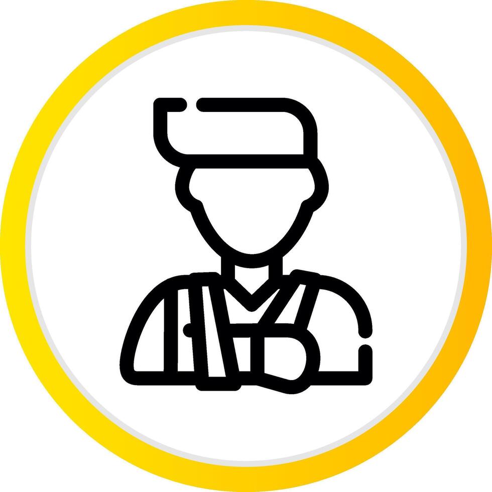 Injury Creative Icon Design vector