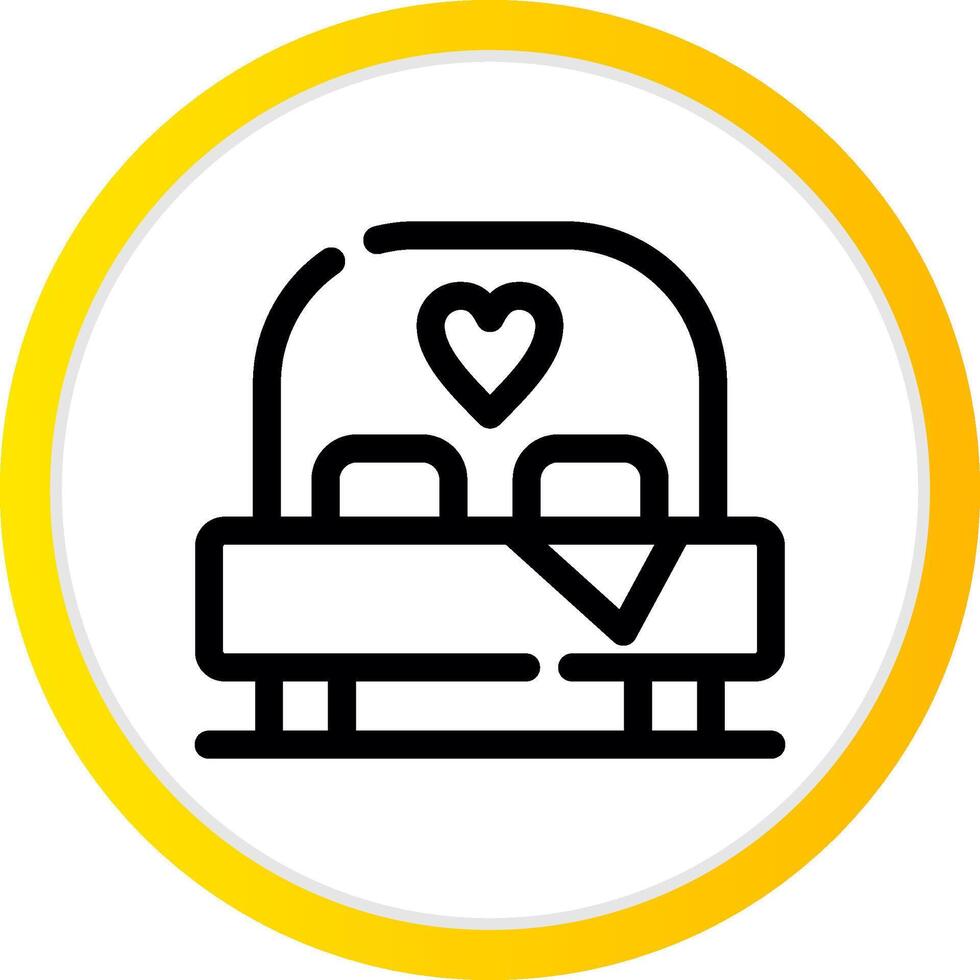 Bed Creative Icon Design vector