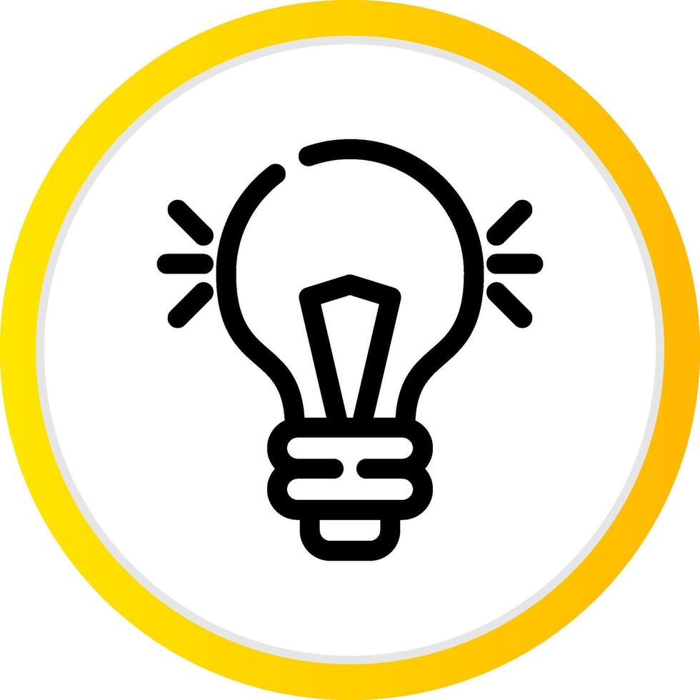 Light Bulb Creative Icon Design vector