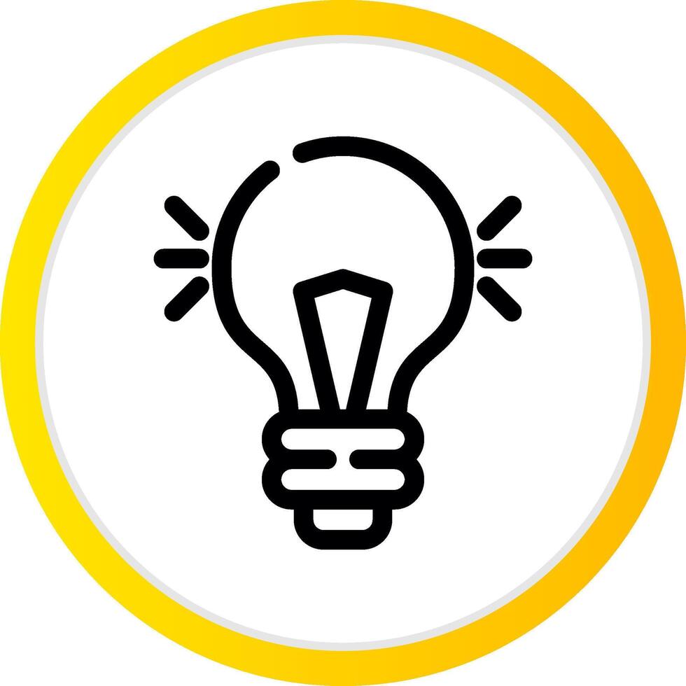 Light Bulb Creative Icon Design vector