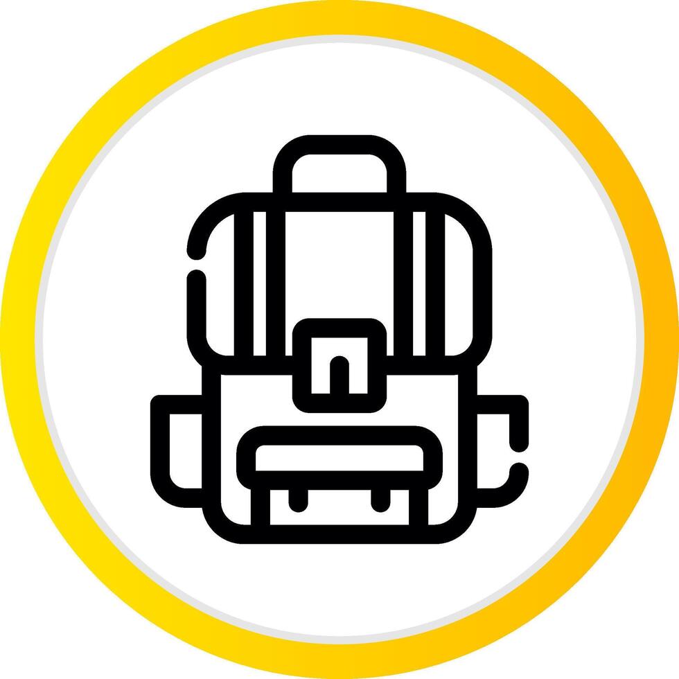 diseño de icono creativo de mochila vector