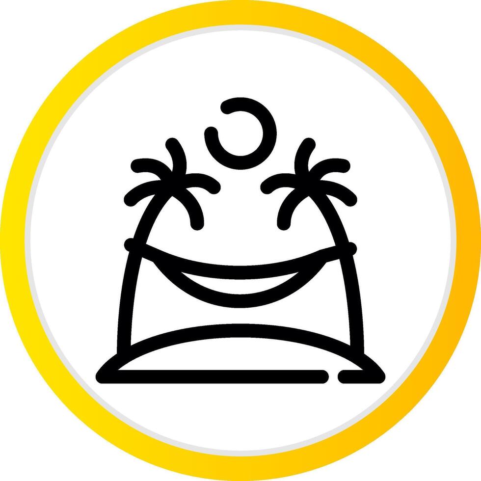 Hammock Creative Icon Design vector