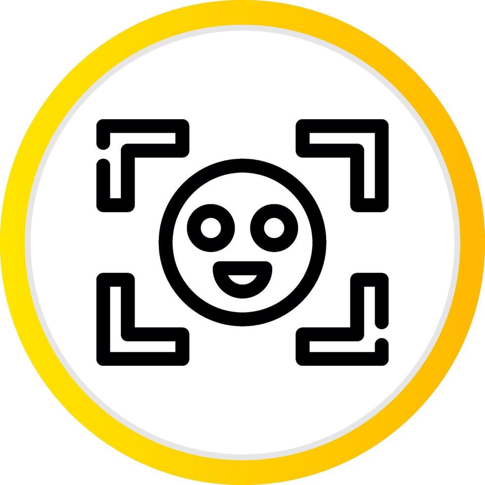 Face Detection Creative Icon Design vector