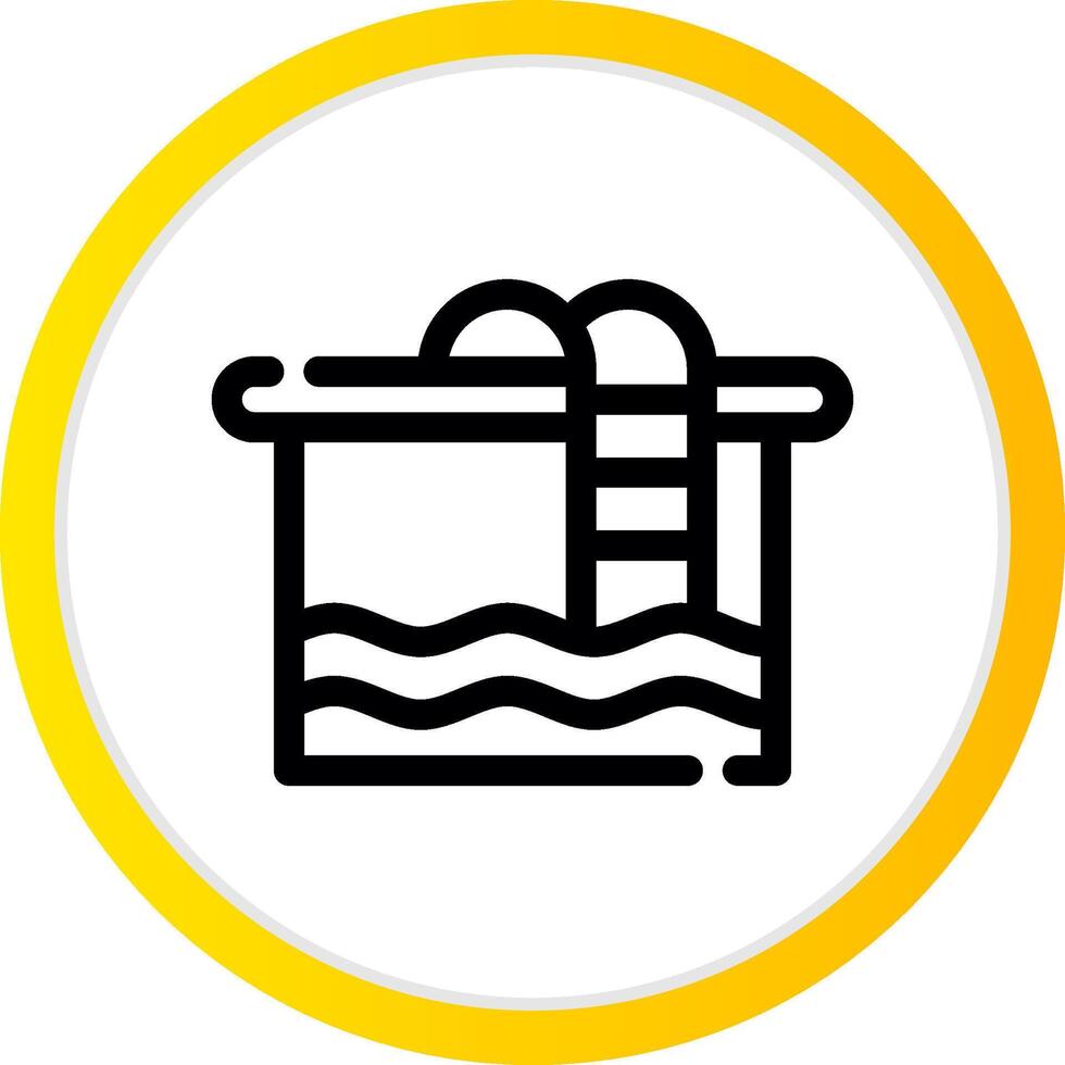 Swimming Pool Creative Icon Design vector