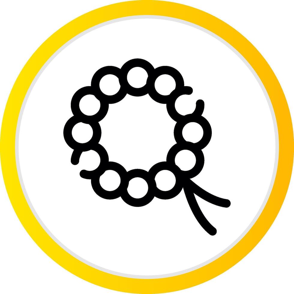 Rosary Creative Icon Design vector