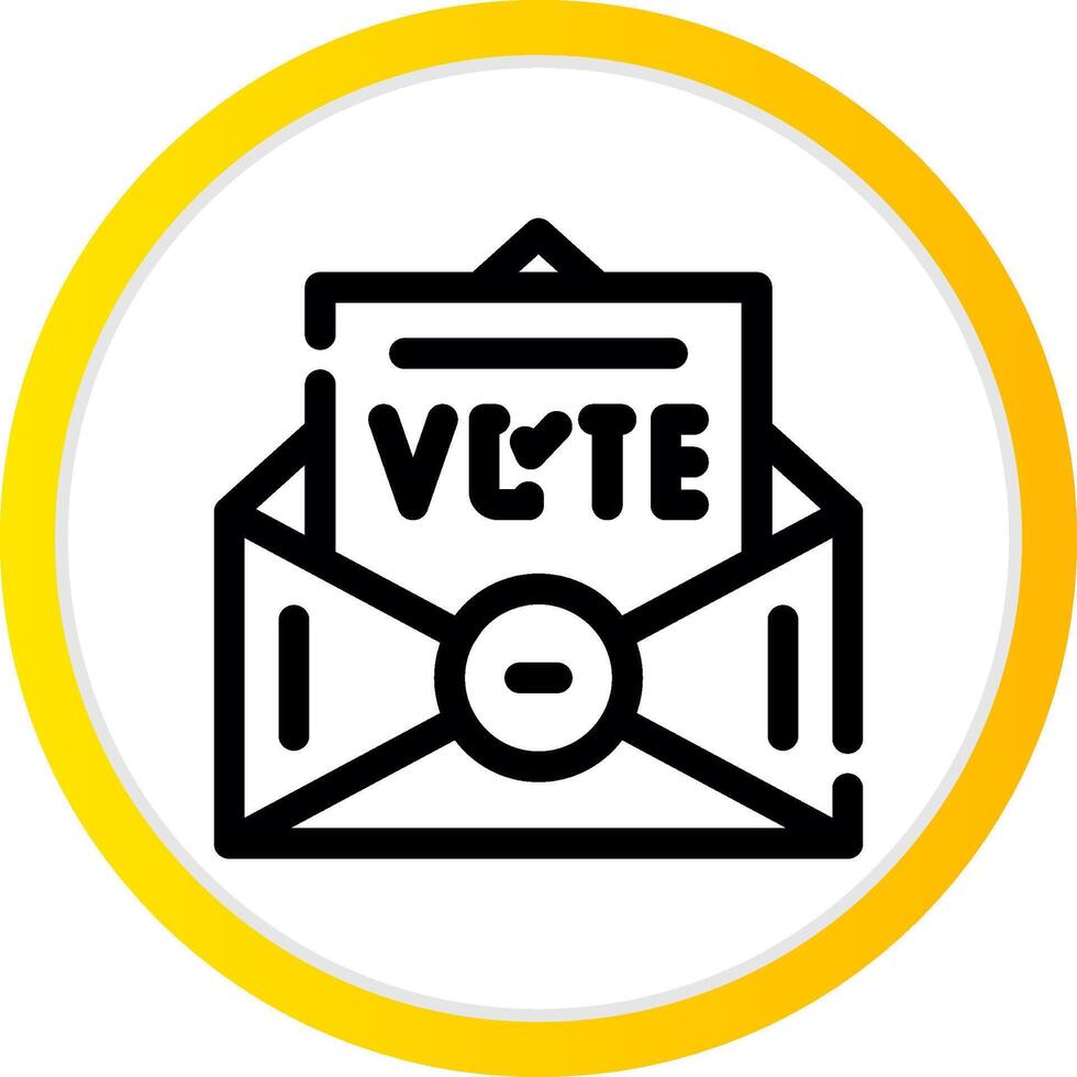 votar diseño de icono creativo vector